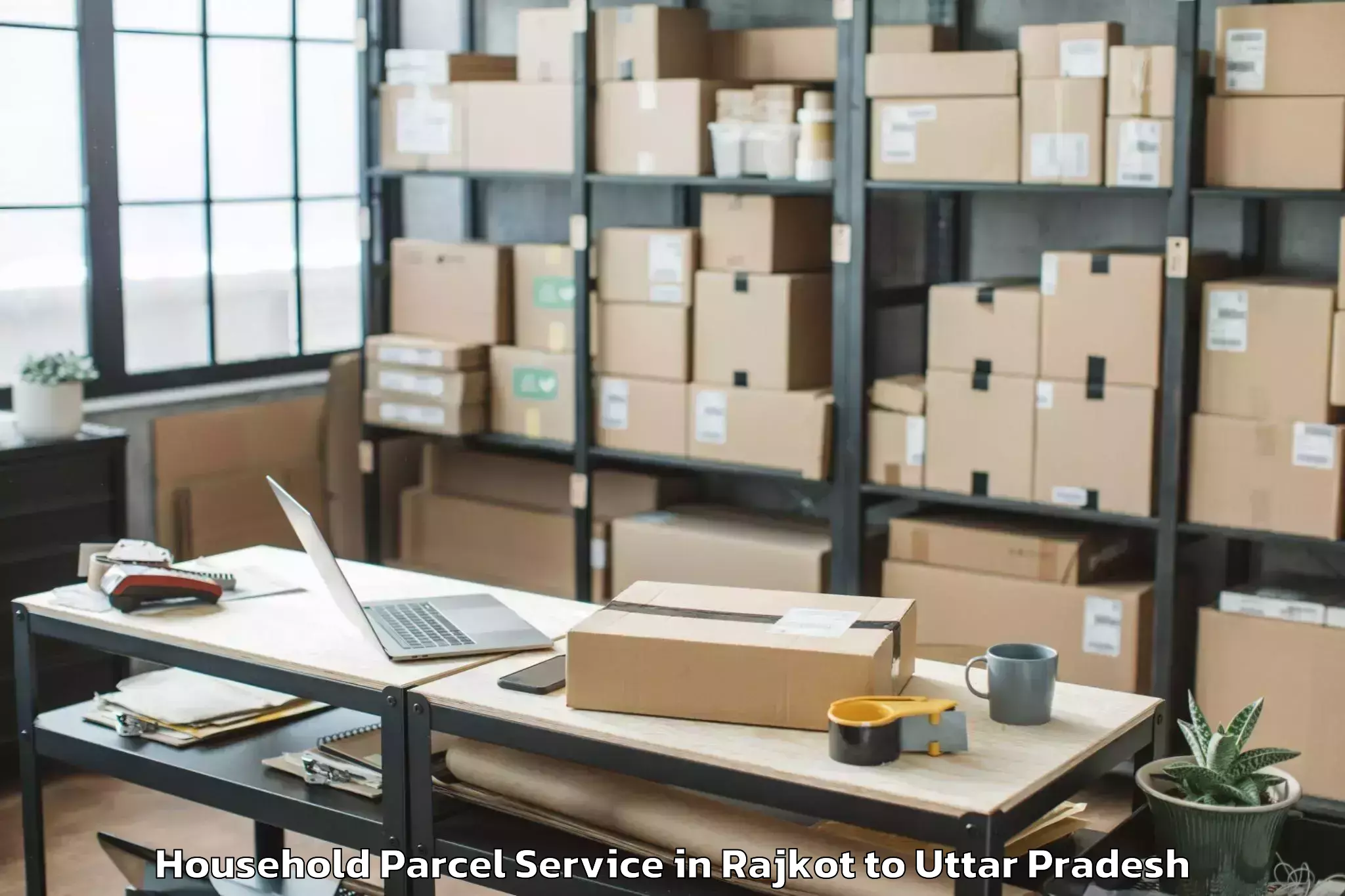 Top Rajkot to Safipur Household Parcel Available